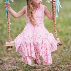 Pixie Girl Baby Pink Ruffle Jolie Dress 3T